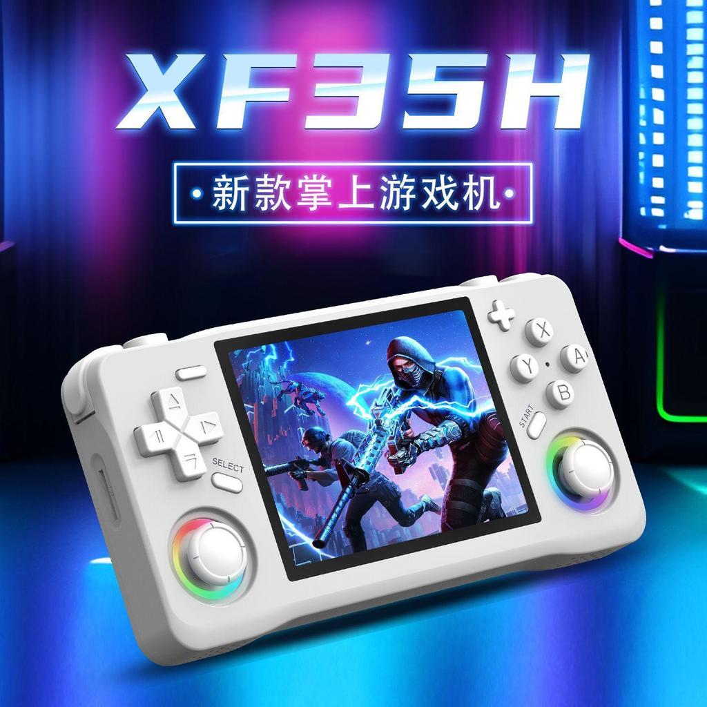 ใหม่ XF35H เปิดแหล่งมือถือ 12 ซม.หน้าจอ IPS Fitting HD Simulator Retro เกมคอนโซลมือถือ