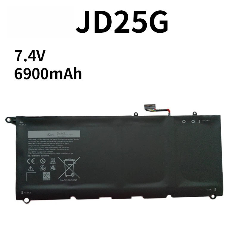 ใช้งานร่วมกับ De ll JD25G PW23Y XPS 13 9350 9343 8350 9360 P54G แบตเตอรี่แล็ปท็อปคุณภาพสูง