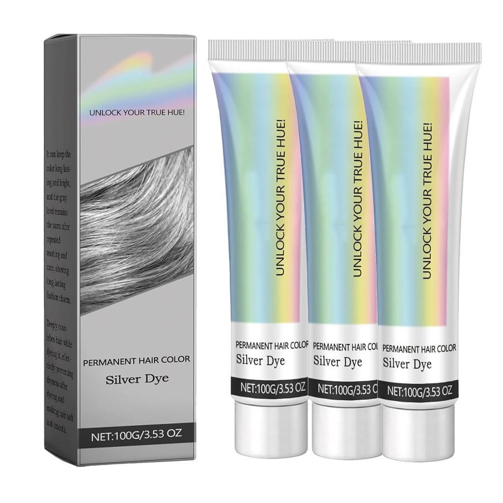 ย้อมผมเงินสกัดเอสเซ้นส์ทูอินวัน, CareMey Non-Bleaching Silver Grey และ Grey Hair Dedicated (แพ็ค 3 ช
