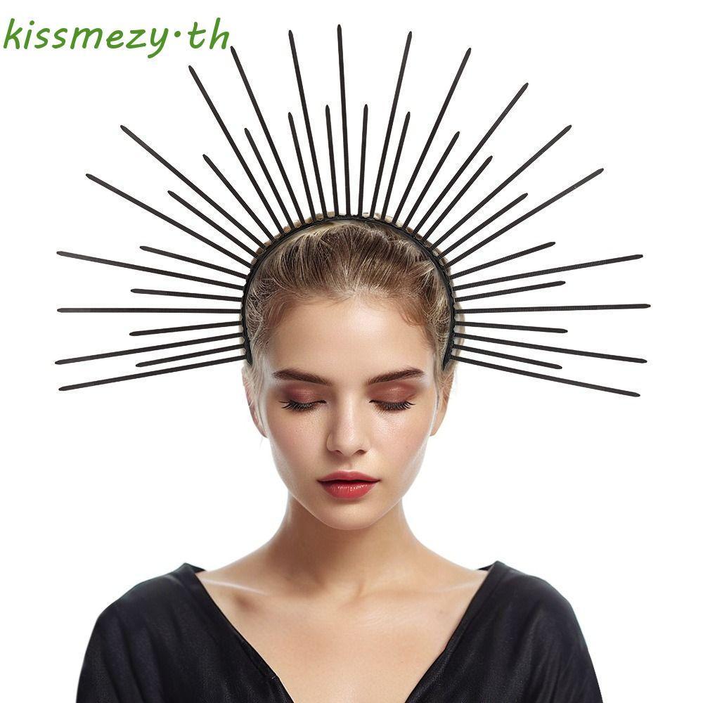 ที่คาดผม KISSME Glory, ที่คาดผมฮาโลวีน Sun God Star, แฟชั่น Moon Gold Silver COSPLAY Hair Hoop Party