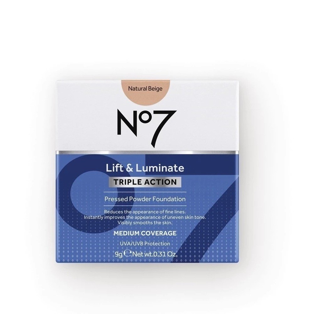 No7 بودرة كريم أساس Lift & Luminate ‏Natural Beige ‏9 غ — صورة 5