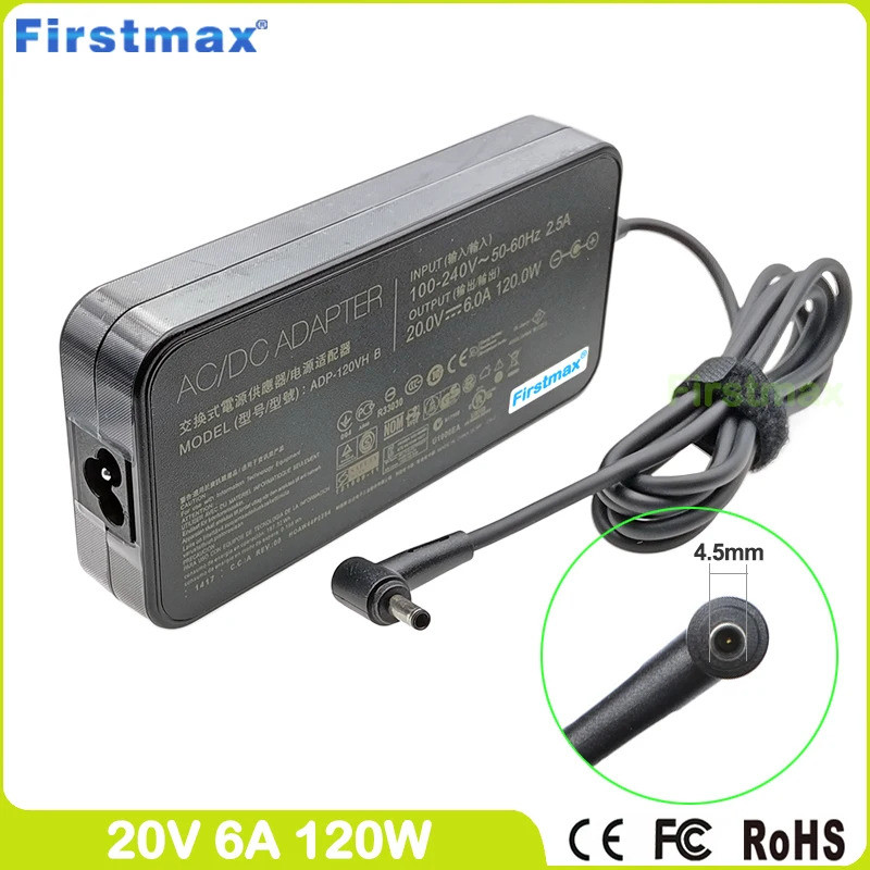 อะแดปเตอร์ AC 20V 6A ADP-120VH B 120W แล็ปท็อปชาร์จสําหรับ Asus A570DD D570DD F570DD M570DD R570DD Q