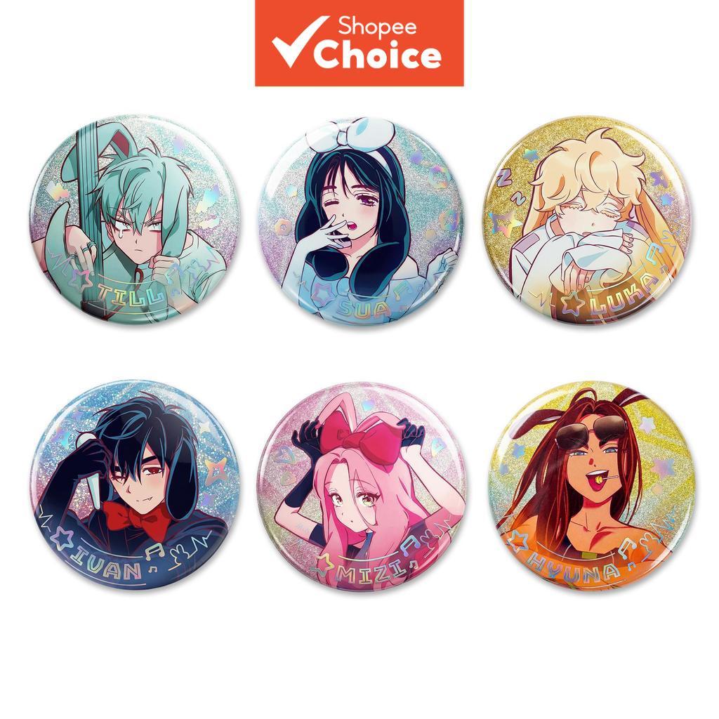 Alien Stage Rabbit Series Blind Box Button Pins, สินค้า ALNST อย่างเป็นทางการ, อาหารขนาดเล็กไอศกรีมซ