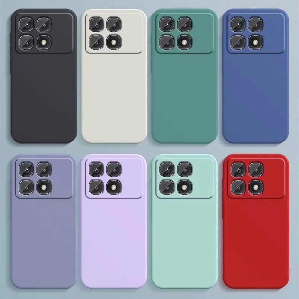 Case HomeFor Redmi K70 Ultra Fall Protection Silicone Full Case Classic Solid Color Phone Case Cover