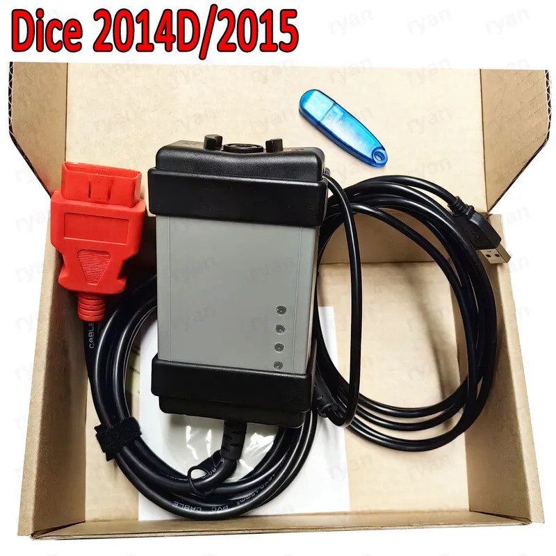 Top 1:1 DICE 2014D J2534 Protocol โมดูลควบคุมการบํารุงรักษาสําหรับ Vo-lvo 2014D OBD2 รถเครื่องสแกนเน