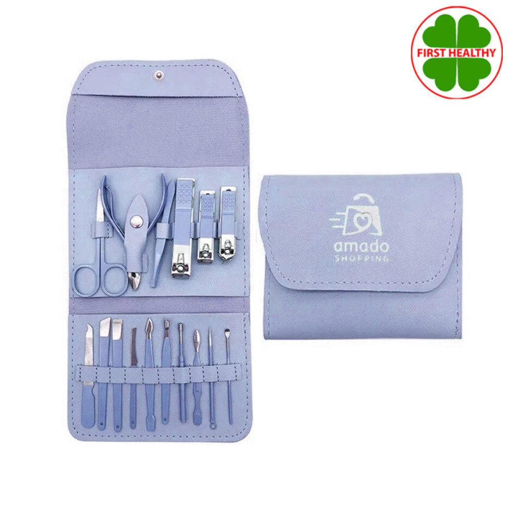 Amado ชุดกรรไกรตัดเล็บ [ 1 ชุด ] Nail Clipper Set ชุดอุปกรณ์ทำเล็บ ขนาดพกพา ตะไบเล็บ ชุดตัดเล็บ