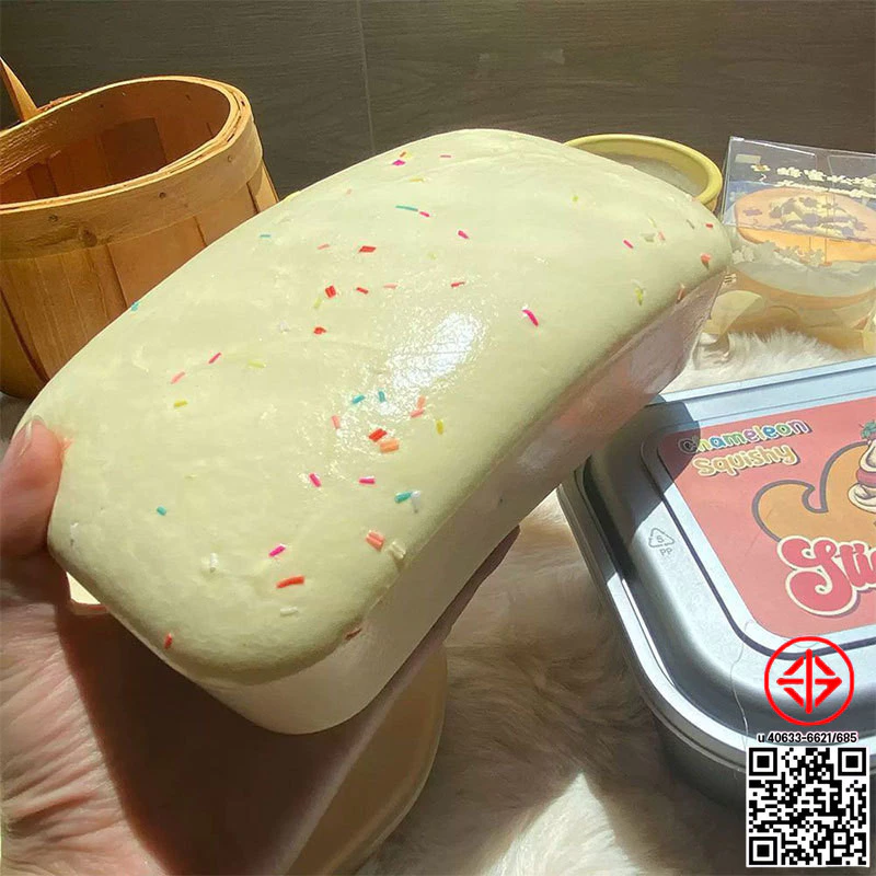 🔆สกุชชี่ ไอติมมูส squishy ไอติมถาดมูส หนึบหนับ หอมนุ่มสโลว ขนมปังเหนียวที่เพิ่มขึ้นช้า🔆 thumbnail 5