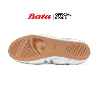 Bata บาจา รองเท้าเบเลลิน่า แบบสวม ส้นแบน สำหรับผู้หญิง รุ่น DELHI สีดำ 5316318 สีเงิน 5311318 สีน้ำตาล 5314318