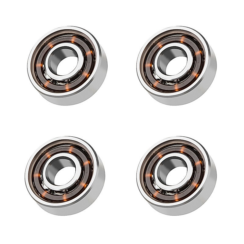ชุดตลับลูกปืนเหล็ก 608 8x22 X 7 มม. สําหรับ Fidget Spinner Toy Gyroscope 4 ชิ้น