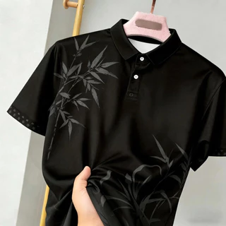 เสื้อคอปกชายคุณภาพสูง 2026 เครื่องแบบกรมส่งเสริมการปกครองท้องถิ่น เสื้อโปโลแบบเรียบพิมพ์ลายสี่สี "เสื้อกรมส่งเสริมการปกครองท้องถิ่น