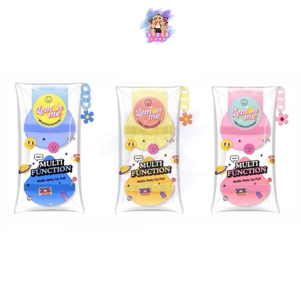 🍋LEMON ME🍋 Make Up Puff Lm1006 (2pcs/pack) พัฟแต่งหน้า 💓