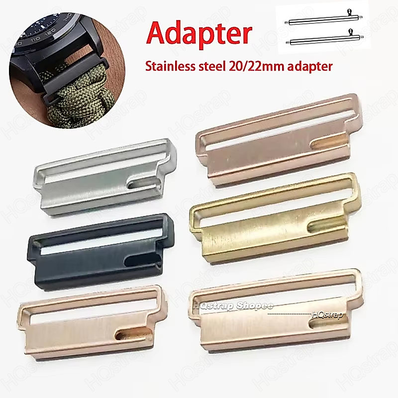 อะแดปเตอร์เชื่อมต่อนาฬิกาสมาร์ทวง 22/20 มม. 2 ชิ้น สแตนเลส
