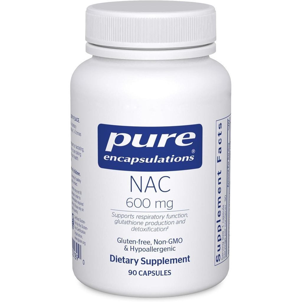 Encapsulations NAC 600 mg - N-NAC combedment for Lung Health & Immune ports & Antioxidants* - ร.คคอเ