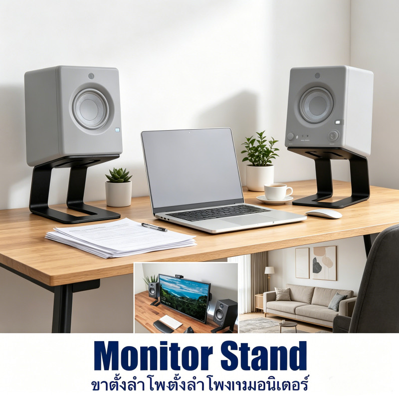 Universal Tabletop Stand ขาตั้งลำโพงและมอนิเตอร์ ขาตั้งตู้ลำโพงแบบสากลใช้ได้ทั่วไป