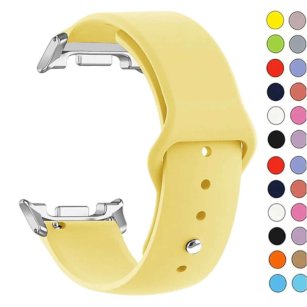 No Gaps สายซิลิโคนสําหรับ Samsung Galaxy Watch8 40 มม. 40 44 มม.สร้อยข้อมือกีฬา Galaxy watch 8 Classic 46 46 มม.สายรัดข้อมือ