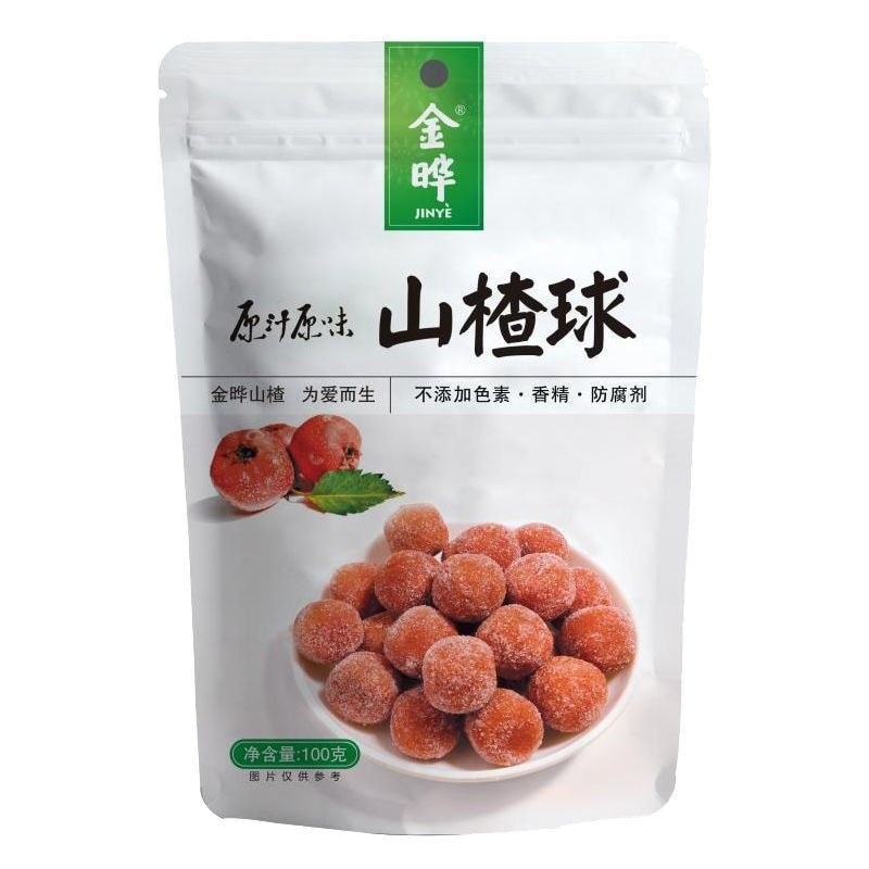 Jin Ye Hawthorn Ball Snacks Snacks ผลไม้หวาน Shirley Ball 100gjhmu6025