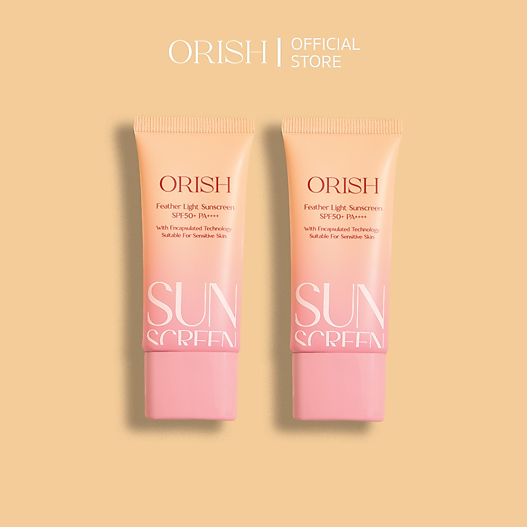 [ แพค 2 ชิ้น สุดคุ้ม ] ครีมกันแดด ORISH Feather Light SPF50 PA ++++