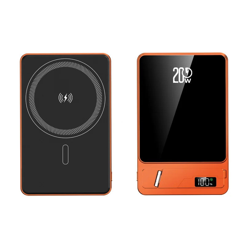 10000mAh Magnetic Power Bank PD20W Wireless Fast Charging ภายนอกสําหรับ IPhone Huawei Xiaomi Magsafe