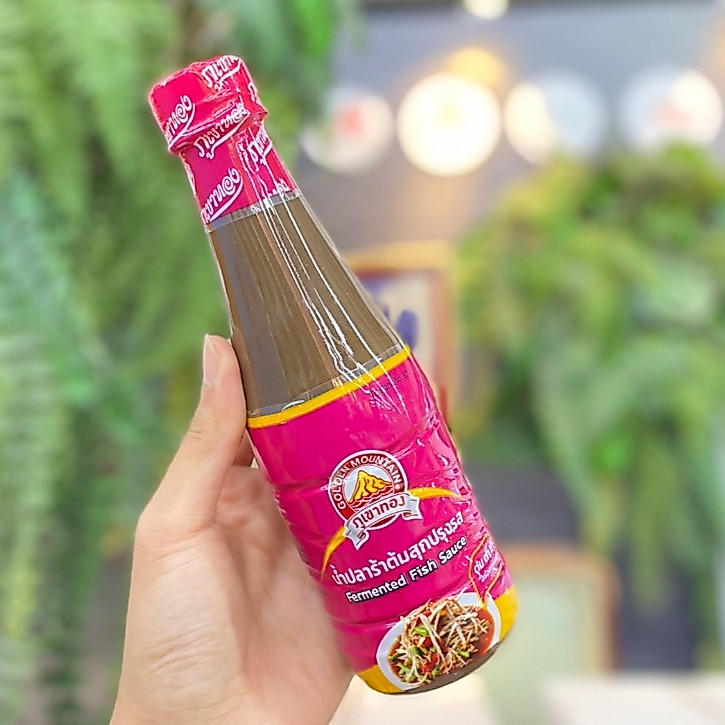 น้ำปลาร้าปรุงสุก ตราภูเขาทอง ขนาด 350 มล.