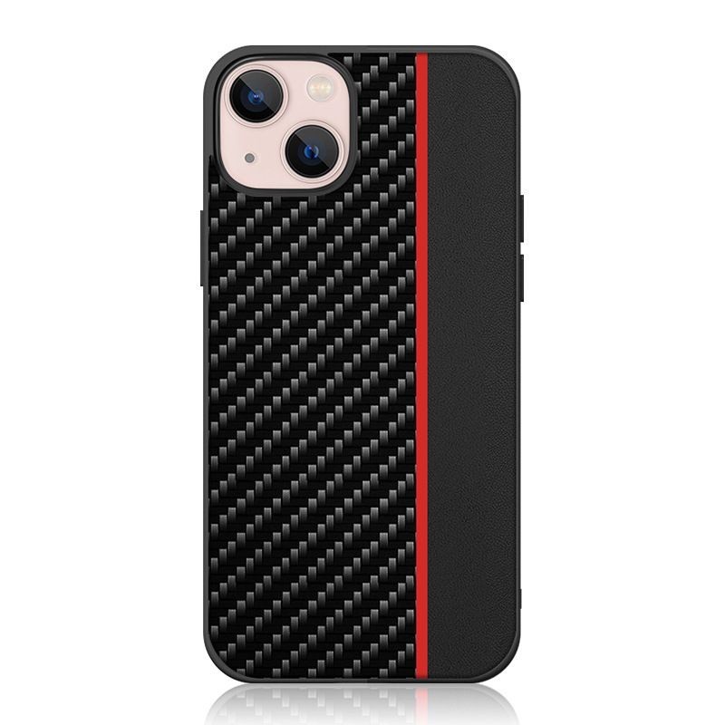 IPhone 13 / 13 Pro / 13 Pro Max Premium Carbon Fiber Leather Back Cover KA Case