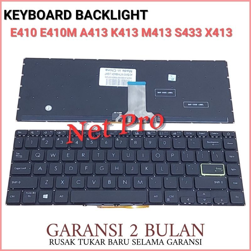 Asus A413 X413 A413 A413J S433 M413 K413E K413 E410 E410M BACKLIGHT -NPRO