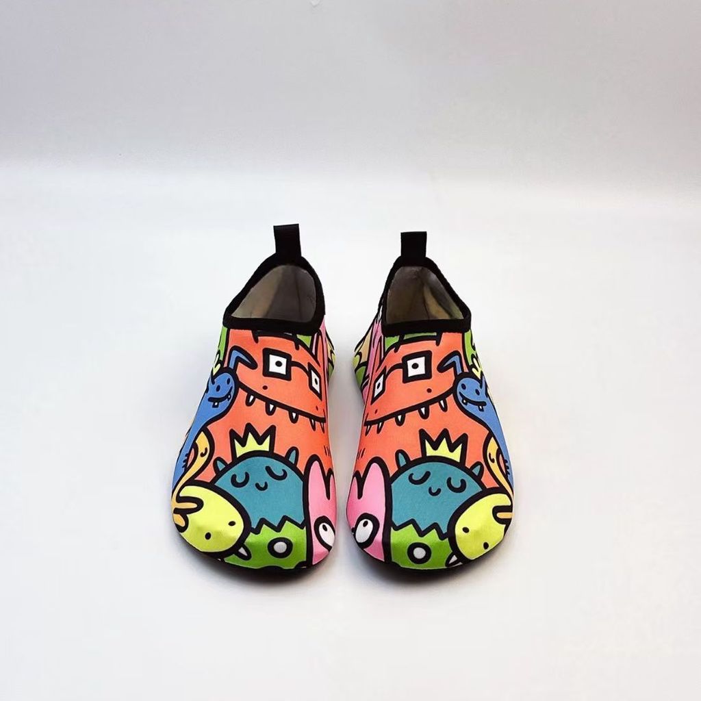 รองเท้าชายหาด Anti-slip Soft-soled พิมพ์กลางแจ้ง Wading River-tracing รองเท้าในร่มชั้นฟิตเนสกีฬารองเ