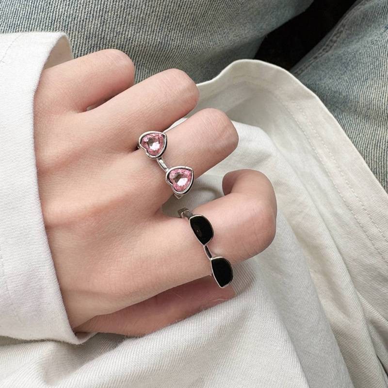 แหวนแว่นกันแดดขนาดเล็ก สไตล์สำหรับทั้งผู้ชายและเด็กผู้หญิง เป็นอุปกรณ์เสริมสนุกๆ - รูปที่ 2