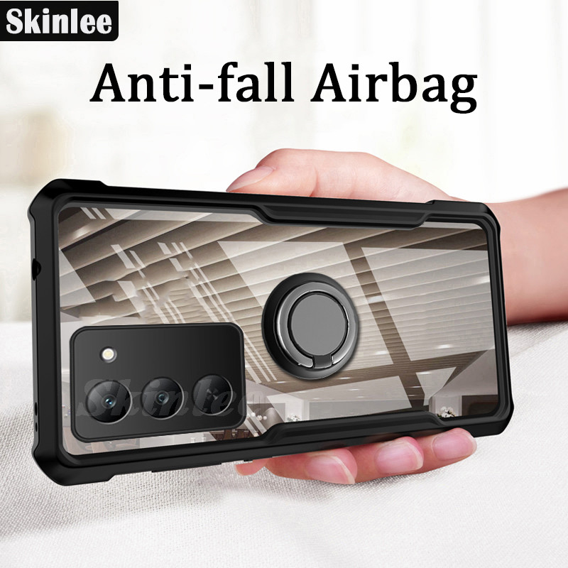 เคสโทรศัพท์สําหรับRedmi 15 15Cปกหลังเคสโทรศัพท์ใสใสกันกระแทกรถนําทางผู้ถือแหวนสําหรับRedmi 15 15Cกรณ