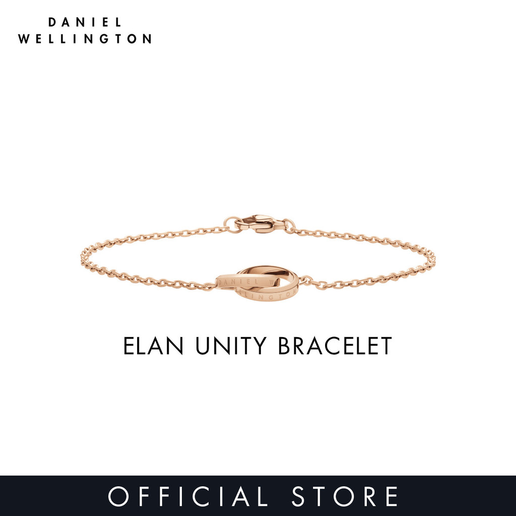 (ทักแชทรับโค้ด) Daniel Wellington สร้อยข้อมือ ELAN UNITY BRACELET 165มม สีโรสโกลด์