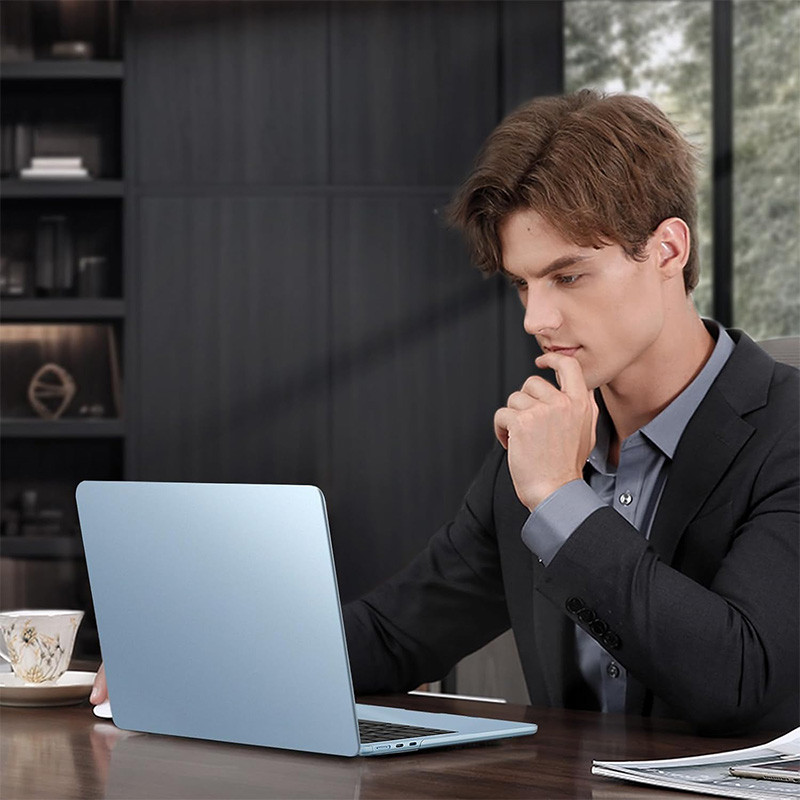 เคสสีน้ําเงิน Ultra Slim Matte sky สําหรับ macbook air 13 นิ้ว M2 M3 M4 A2681 A3240 A3113 - รูปที่ 5