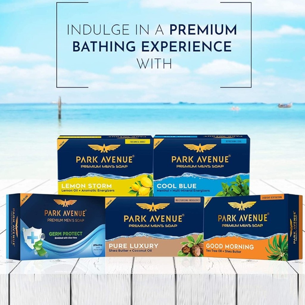 Park Avenue Premium Men’s Soaps สบู่ – Cool Blue | Pure Luxury | Good Morning| 125g.