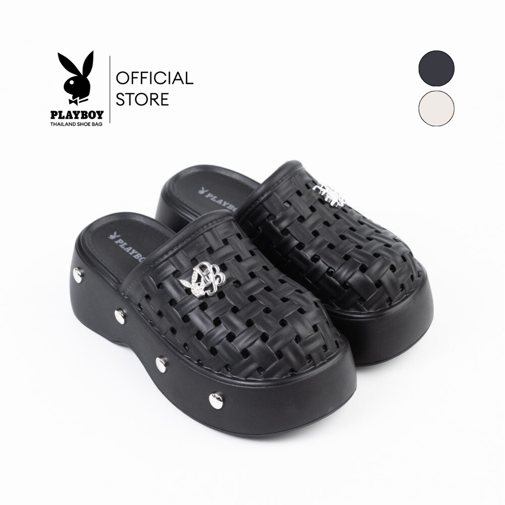 PLAYBOY รุ่น Foamy Sandals รองเท้าแตะยางนุ่ม แพลตฟอร์ม รหัส ST-HS253C135 ดีไซน์แบบสวม มี 2 สี