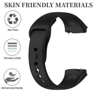 สายซิลิโคนกีฬา for Smartwatch Redmi Watch 3 Active / 3 Lite จัดเรียง Polos Warna สายรัดข้อมือเข็มข้อมืออุปกรณ์เสริม