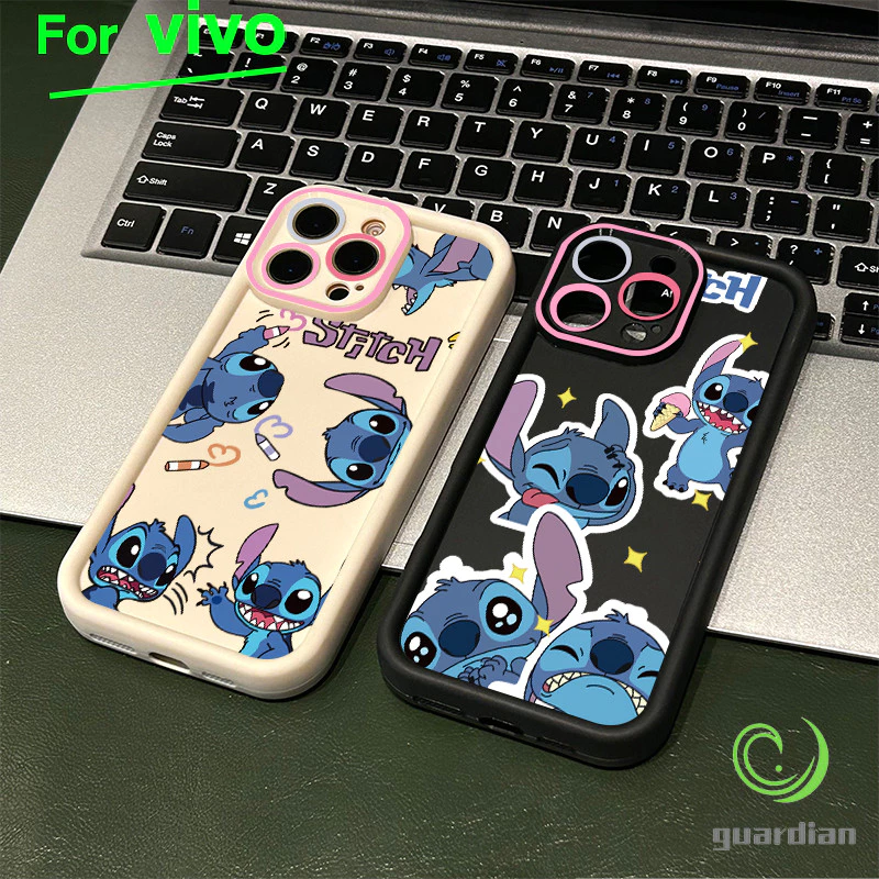 สำหรับ Vivo เคสโทรศัพท์วิโว่ ตัวการ์ตูนน่ารัก Y200 Y20 Y20s กรอบเลนส์สีชมพู Y12s Y12A Y17 Y12 Y15 Y11 Y12i Y15A โ