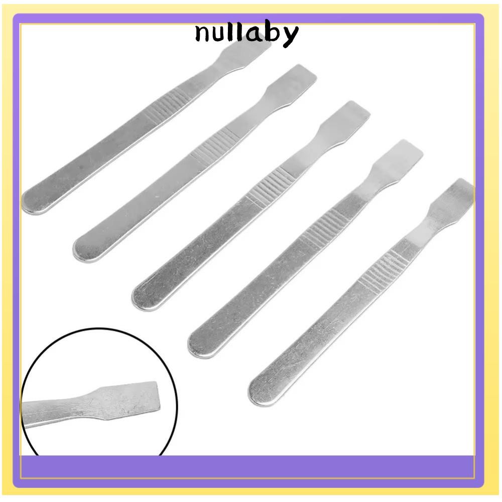 NULLABY ถอดประกอบชะแลง, 120×11 มม. ขายวาง Spudger โลหะ Spudger, สแตนเลสเครื่องมือซ่อมแซมโทรศัพท์ที่ใช้งานได้จริงสําหรับแว่นตาโทรศัพท์