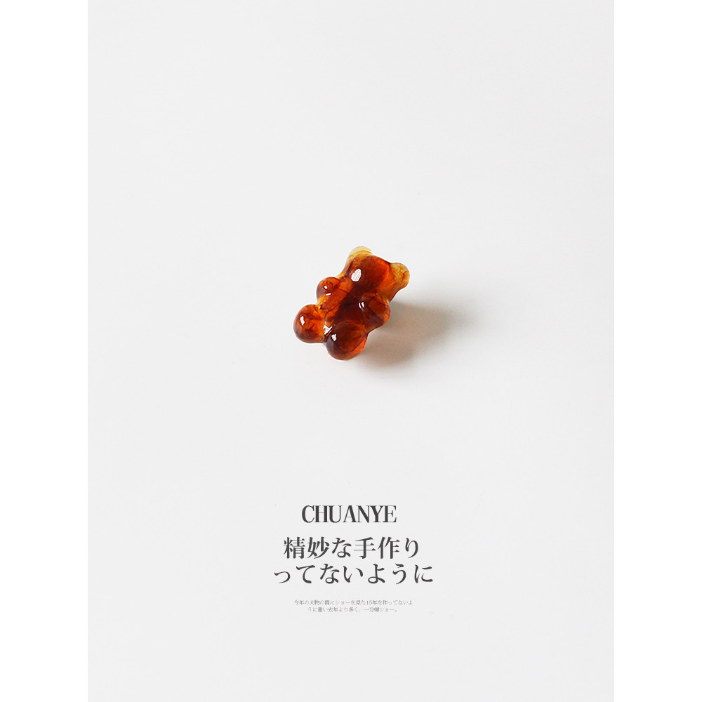 【ซื้อ 1 แถม 1 + เครื่องประดับผมกล่องตาบอด 1 ชิ้น】CHUANYE น่ารักครีมหมีกิ๊บหญิง 2025 ใหม่ Simple Niche ด้านข้างผมหักคลิปขนาดเล็กอุปกรณ์เสริมผม