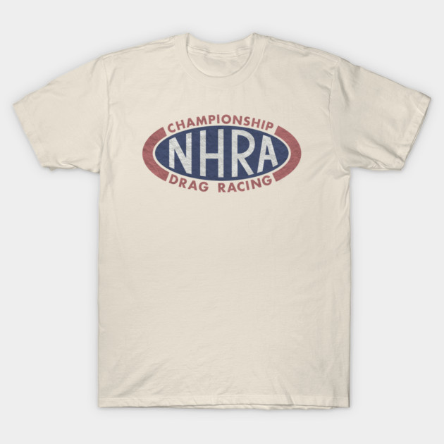 เสื้อยืด Vintage NHRA Drag Racing - Retro Style T-Shirt แท้ Cotton 100% S-5XL y2k สีดำ oversize
