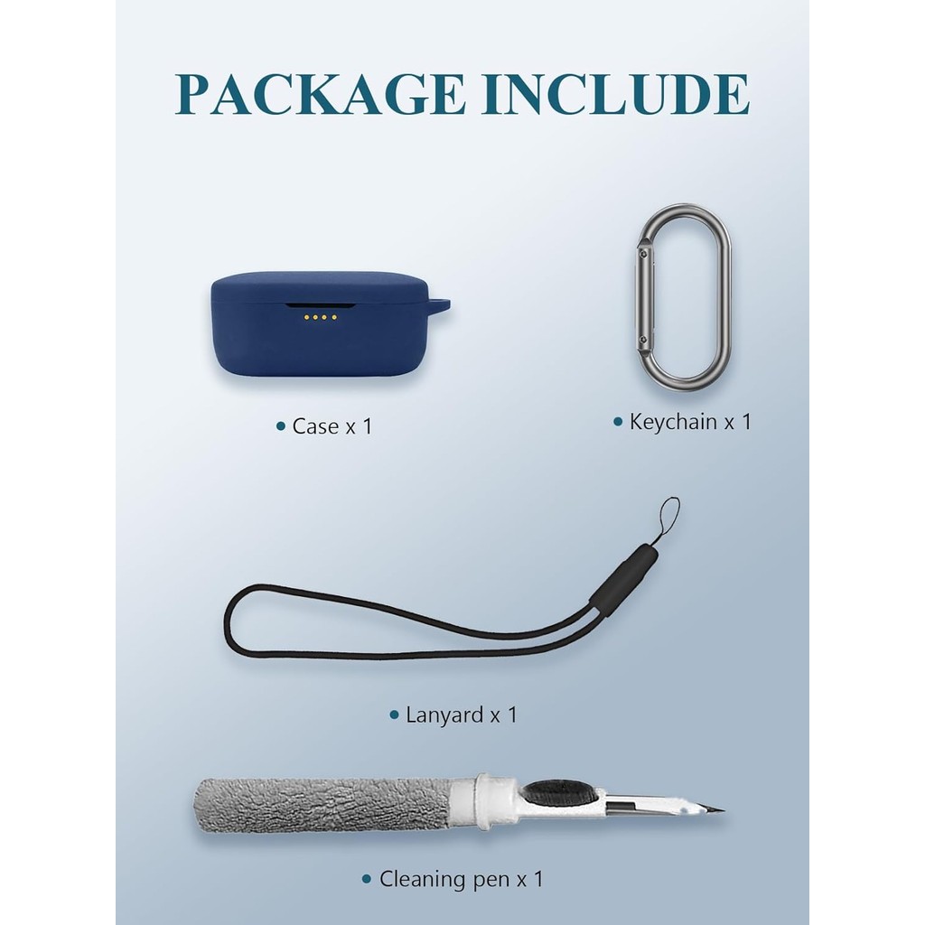 เคสสําหรับ Denon PerL Pro 2024 หูฟังไร้สาย True,ซิลิโคนอ่อนนุ่มป้องกันแบบพกพา Scratch Shock Resistan