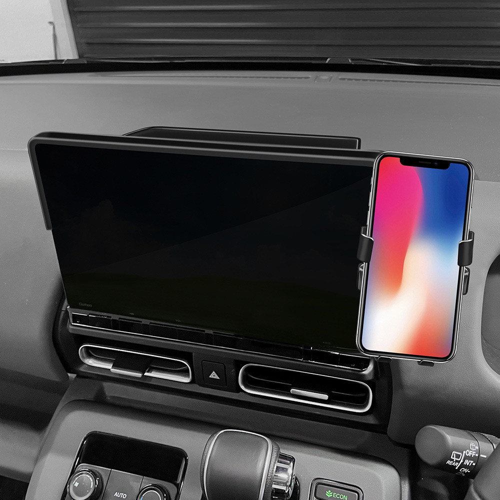 เหมาะสําหรับ 24 Honda FREED AIR/CROSSTAR ที่วางโทรศัพท์มือถือด้านหลังกล่องเก็บหน้าจออุปกรณ์เสริมสองใ