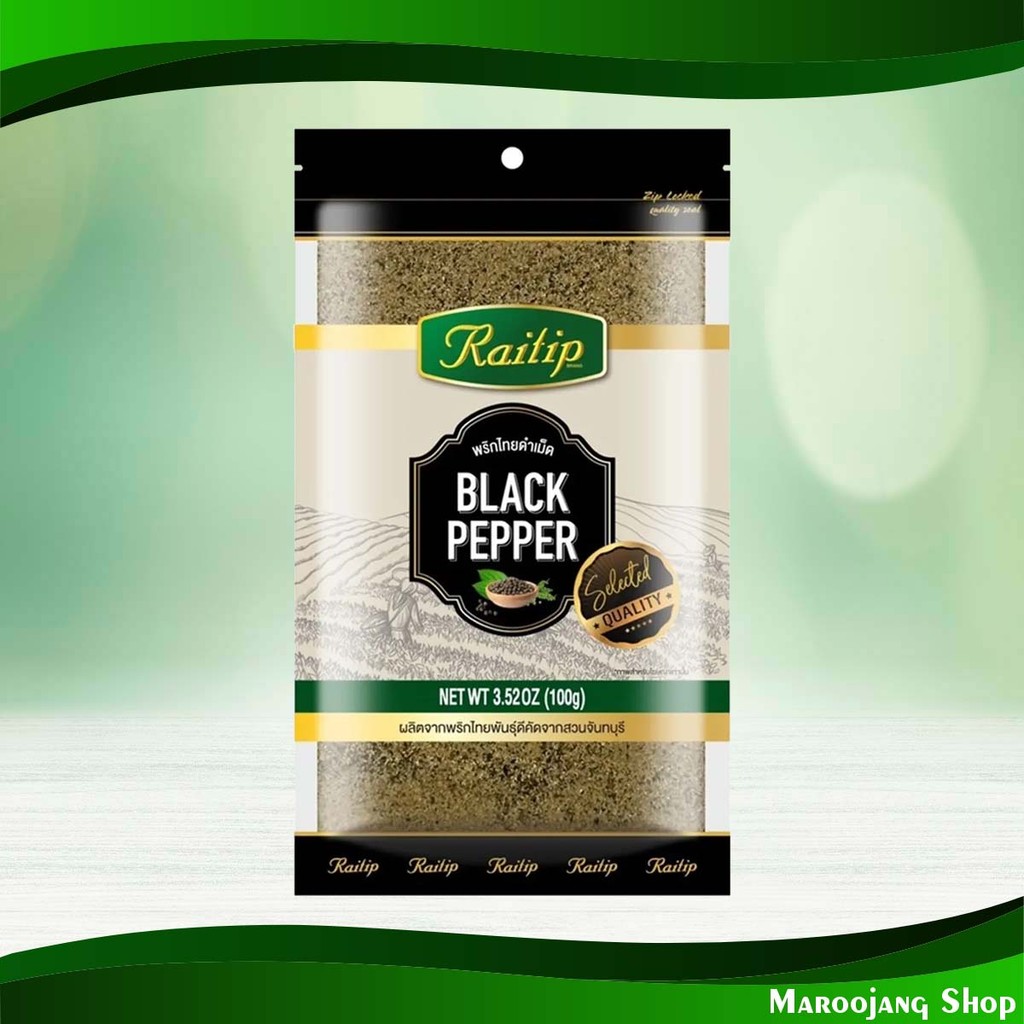 พริกไทยดำป่น ไร่ทิพย์ 100 กรัม Ground Black Pepper Raitip