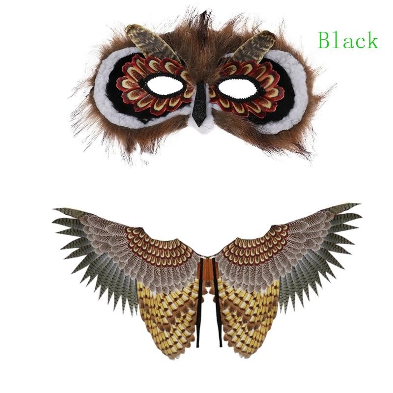 BLACK Halloween Owl Owl Wings Animal Cosplay-Dress Up Wings Performance-Props