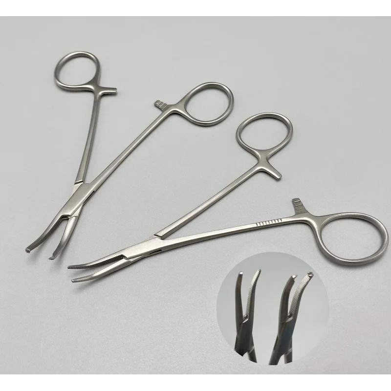 ทันตกรรม Mathieu Forceps Hemostat เข็มผู้ถือกรรไกรล็อคจัดฟันทางการแพทย์ Plier ผ่าตัด Forcep พร้อมตะข