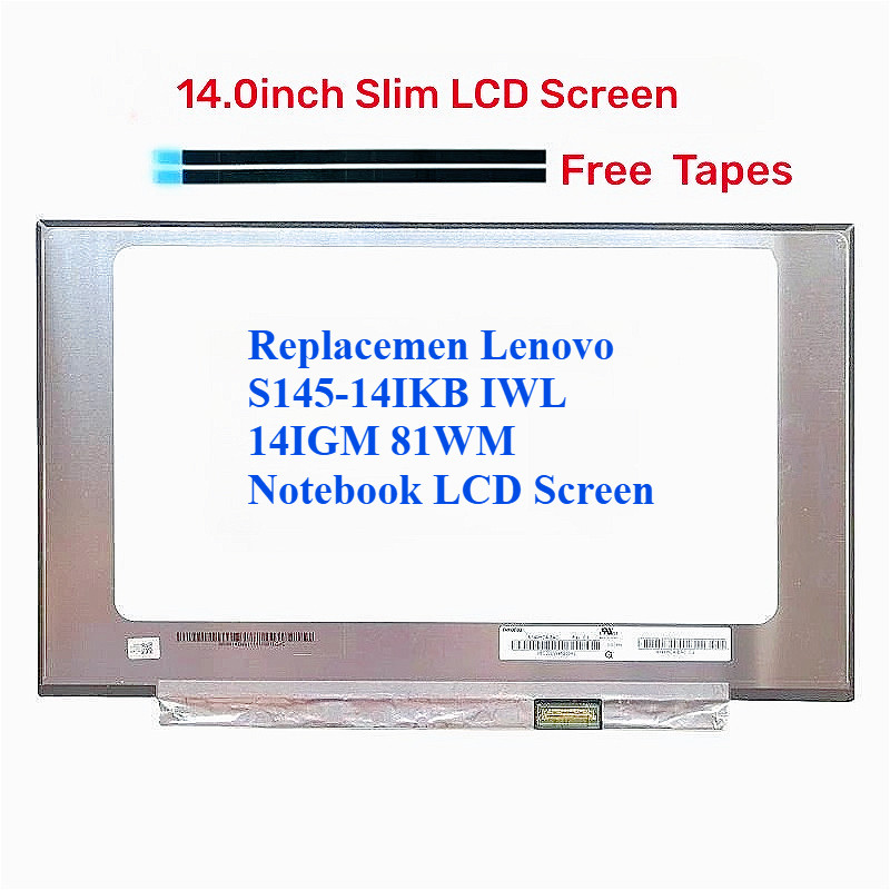 เปลี่ยน Lenovo s145-14IKB IWL 14IGM 81WM TV140FHM-NH1 n140hga-ea1 nv140fhm-n48 หน้าจอ IPS LCD