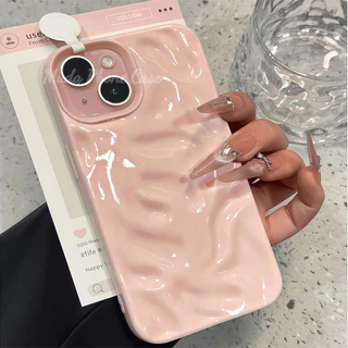เคส จัดส่งในพื้นที่ เคสเหมือนอุกกาบาต มีสีสัน รอยย่น คลื่น สวย For IPhone16 15 13 12 11 6 7 8 plus Pro Promax X XR XS
