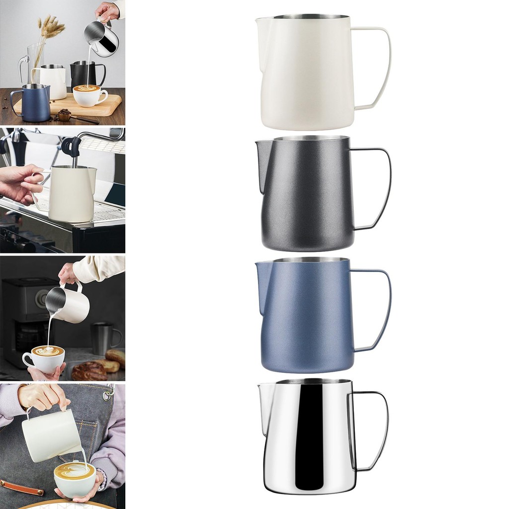 [Lszcx6l] Milk Frothing Pitcher Pour Cup Espresso Steaming Cup 24oz Espresso Machine Accessories Fro