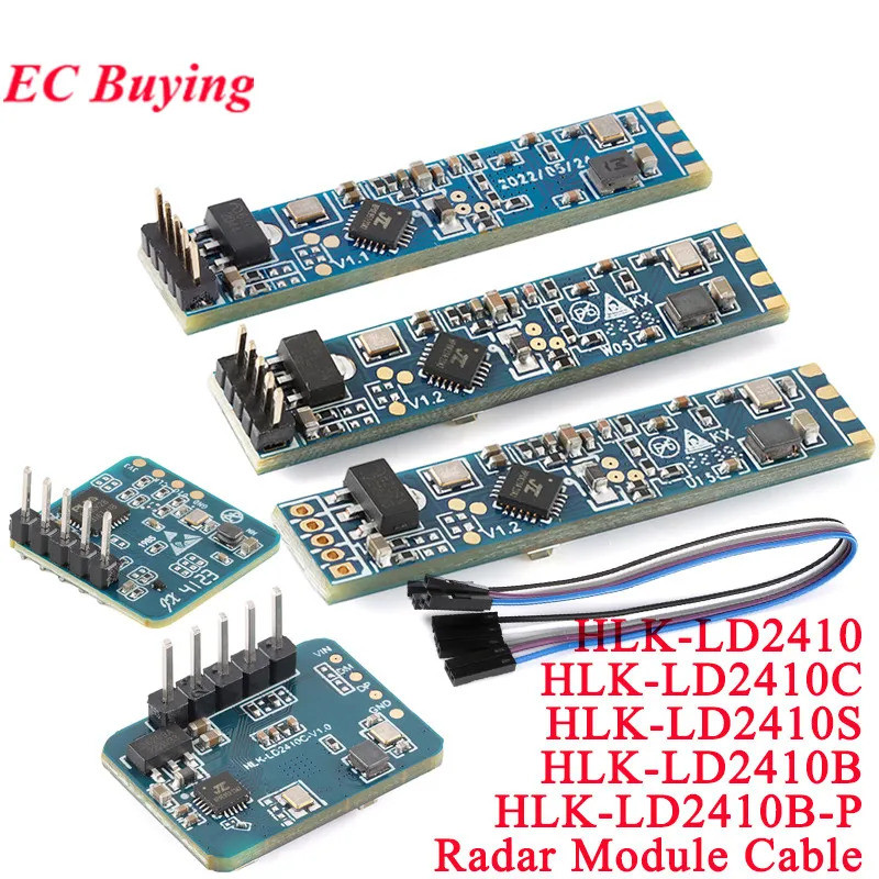 LD2410C HLK-LD2410 LD2410 LD2410B LD2410S 24G มนุษย์ Presence Sensor มิลลิเมตร Wave Radar โมดูล Non-