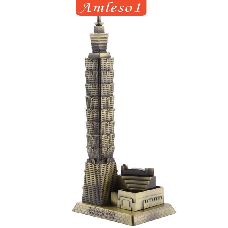 [แอมเลโซ1] ไทเป 101 สถาปัตยกรรมอาคารทาวเวอร์รุ่นของเครื่องประดับเดสก์ท็อปของที่ระลึกการเดินทาง