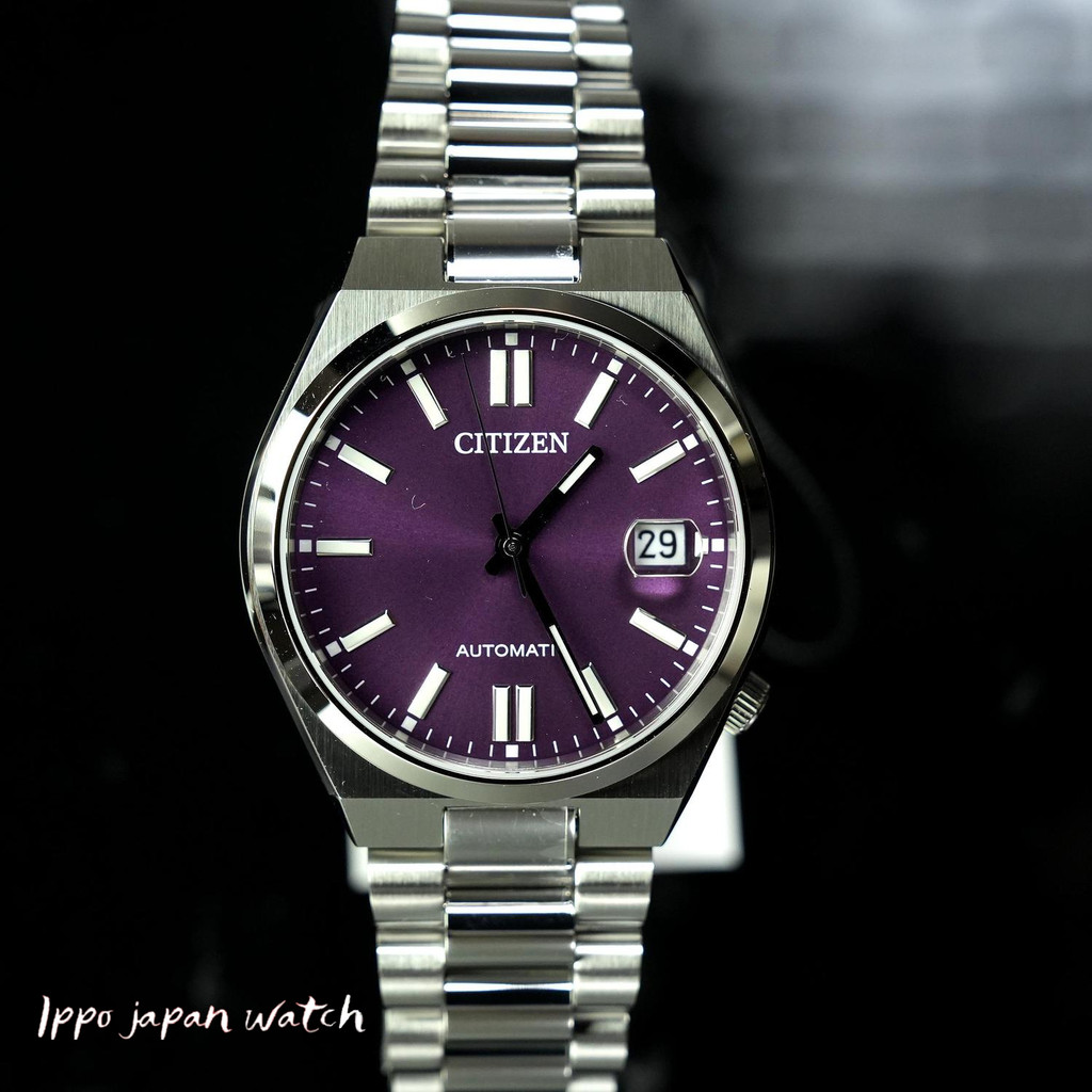 JDM AUG WATCH ★ นาฬิกา Citizen Tshuyosa Automatic NJ0200-50W 37mm สแตนเลสสตีล กระจกแซฟไฟร์ สายสแตนเล