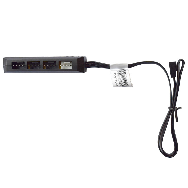 Kyushu Fengshen Fan Hub 4PIN PWM การควบคุมความเร็วหนึ่งจุดสี่/หนึ่งจุดสิบพัดลมแหล่งจ่ายไฟขยายซ็อกเก็