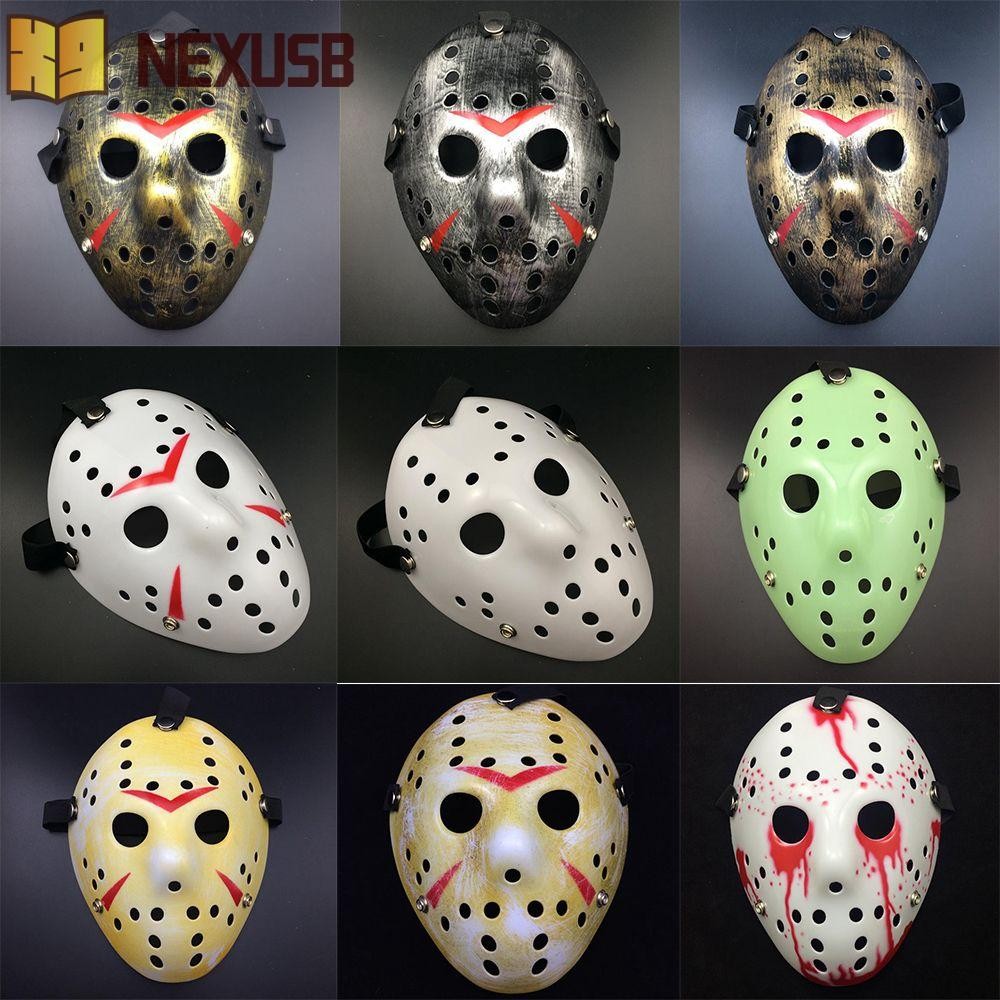 NEXUSBEAM Masquerade Mask Carnival Party Jason Voorhees Eye Mask สําหรับ Mardi Gras Festival หน้ากาก